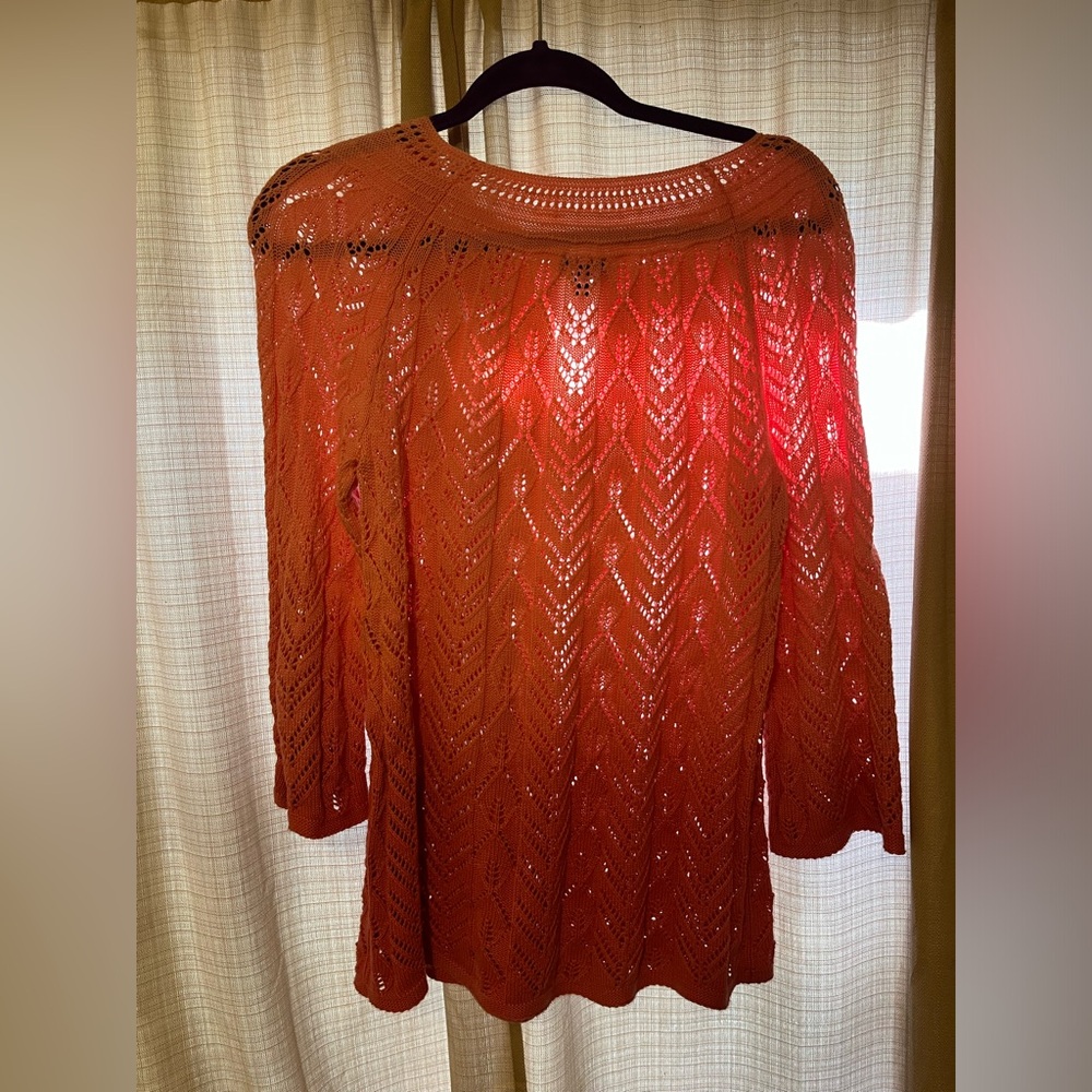 Talbots Womens Pink Ombre Sweater size medium